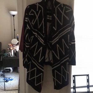 Black and white cardigan